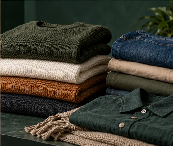 Folded apparel and fabric textiles